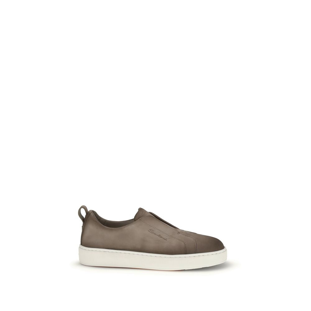 Brown Rubber Low Top Sneakers