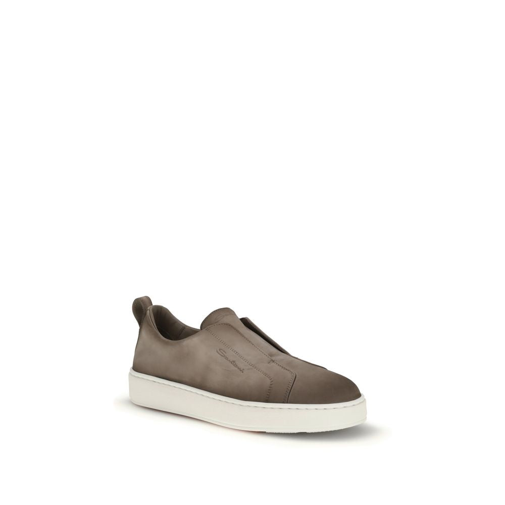 Brown Rubber Low Top Sneakers