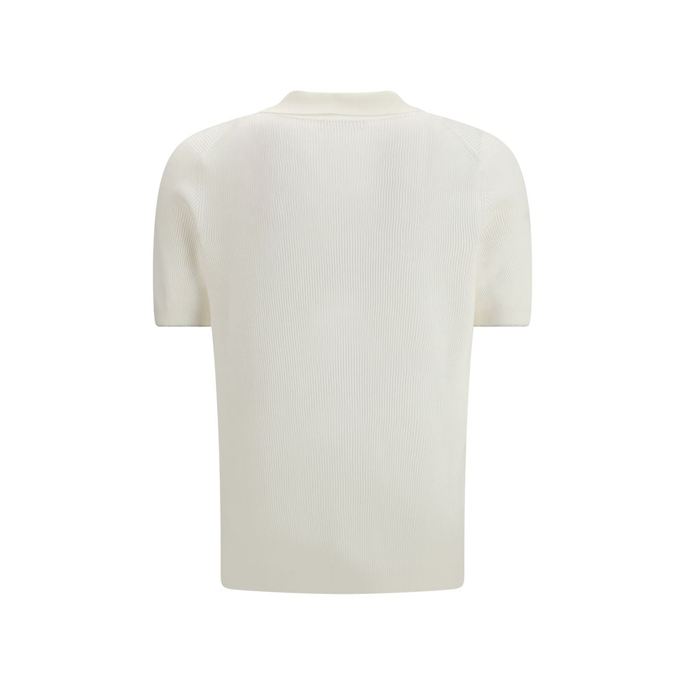 White Cotton Polo Shirt