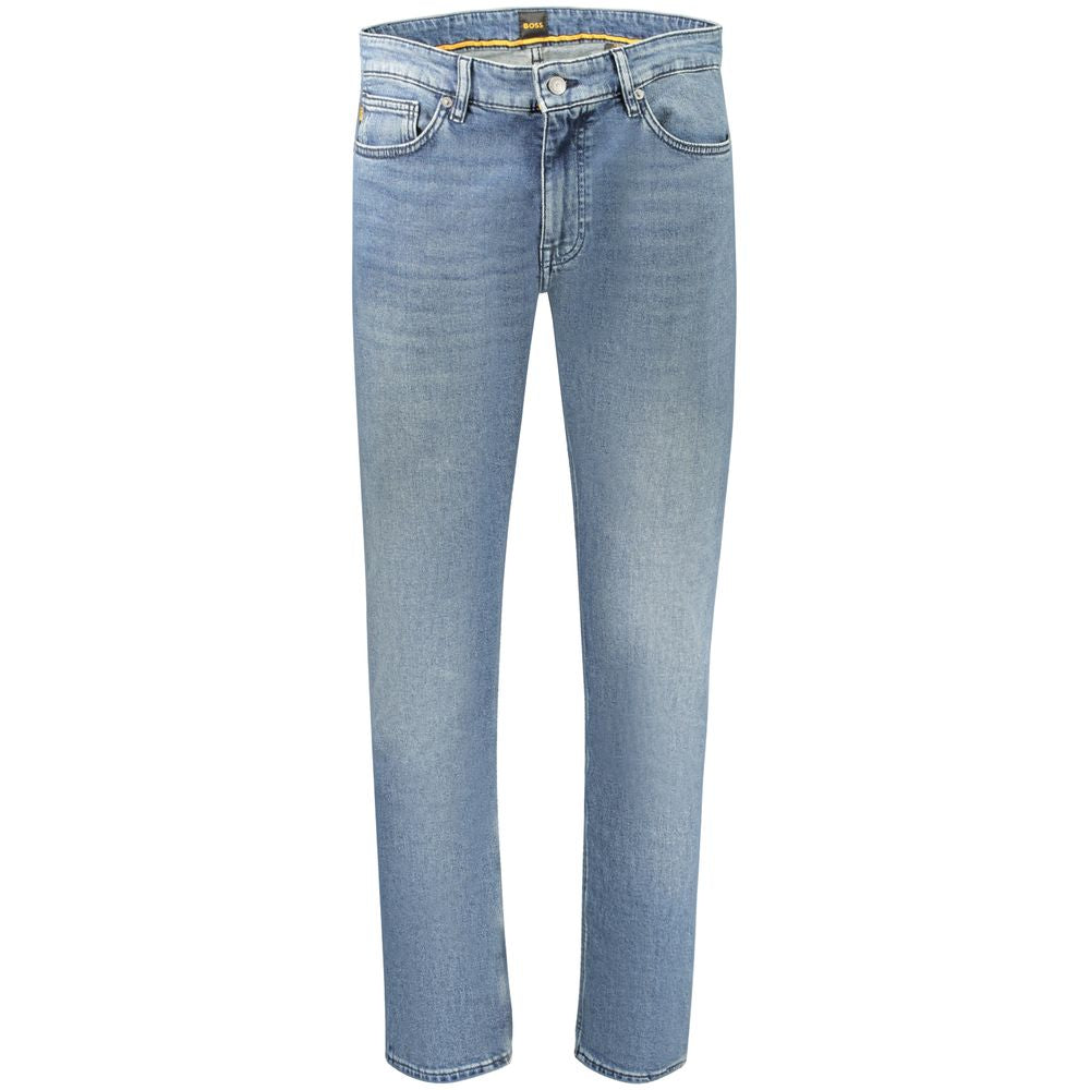 Blue Cotton Men's Slim Jeans