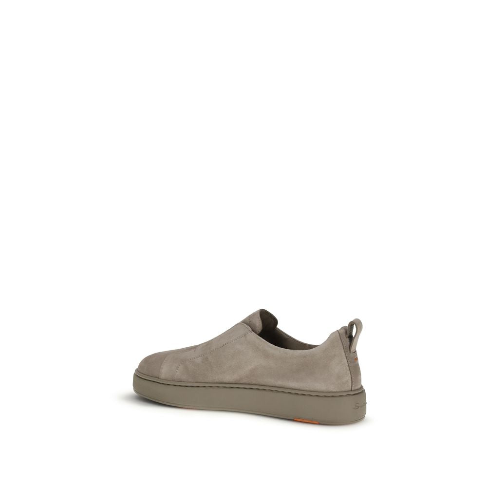 Beige Bos Taurus Sneakers aus Kalbsleder