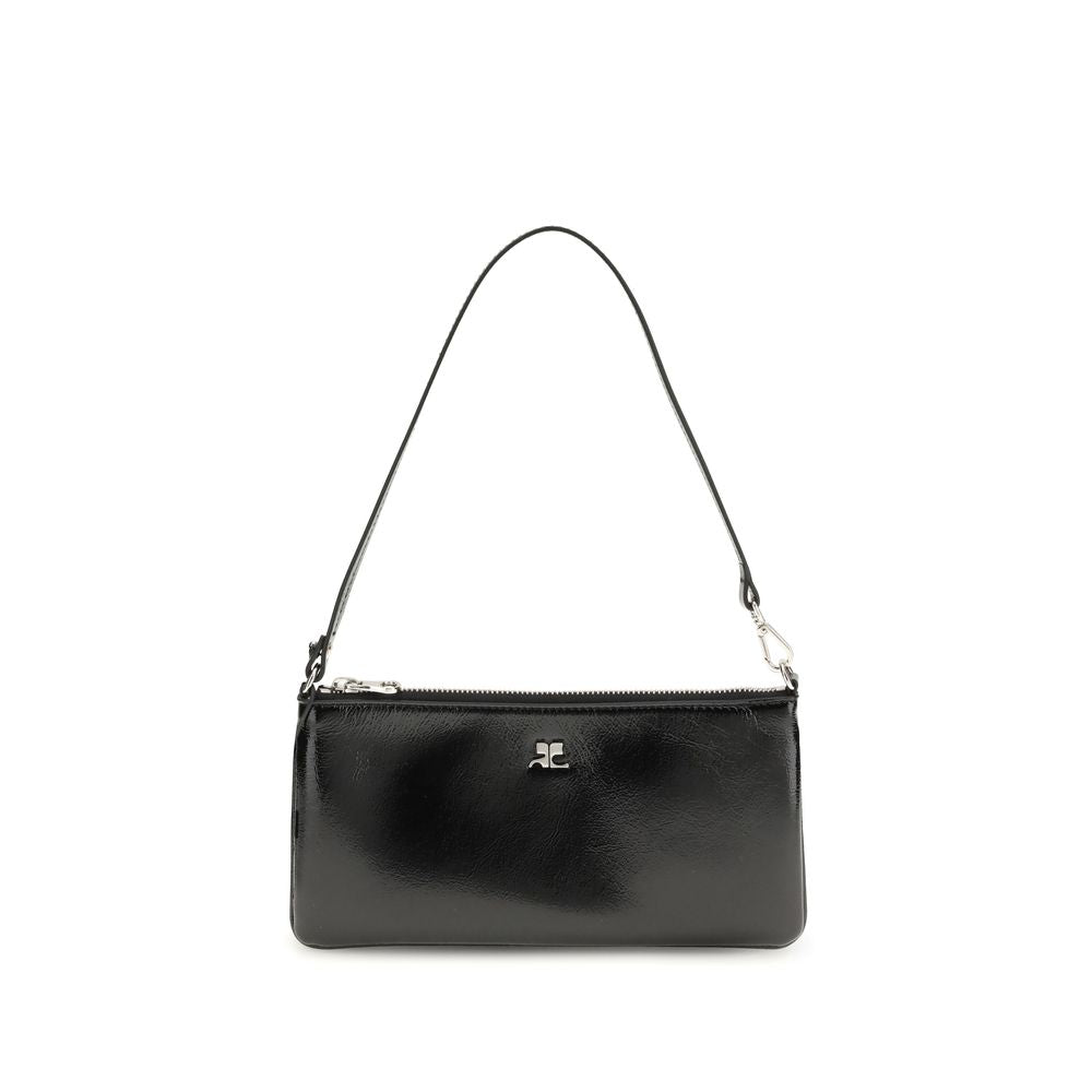 Black Cowhide Shoulder Bag