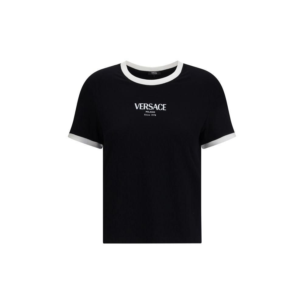 Black Viscose T-Shirt