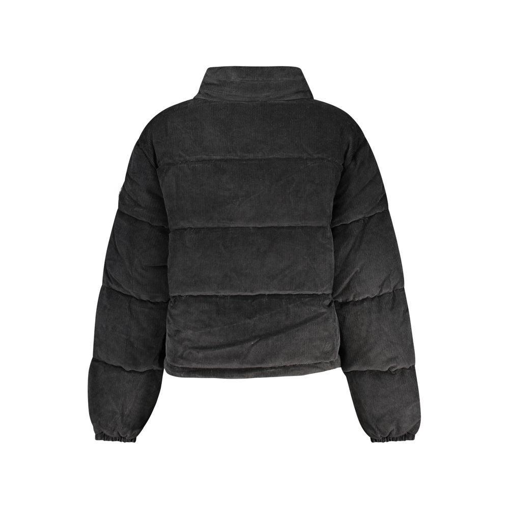 Schwarze Polyester-Damenjacke