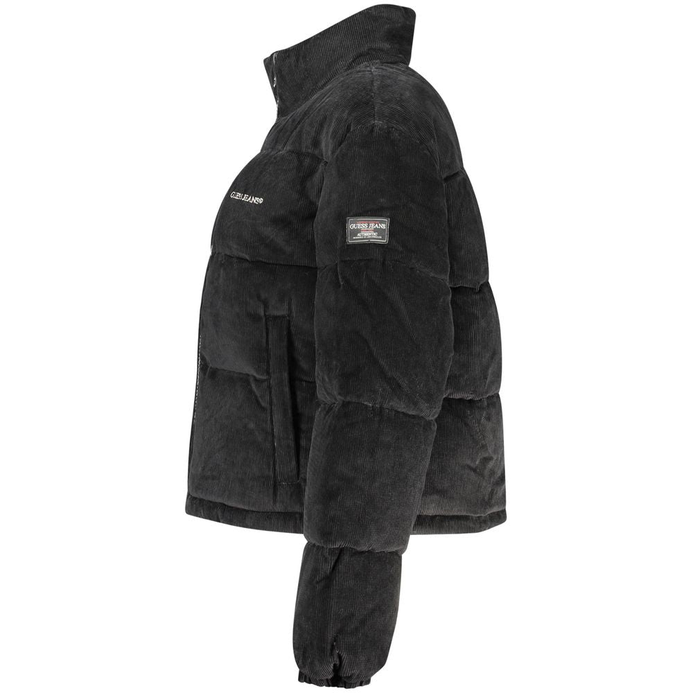 Schwarze Polyester-Damenjacke