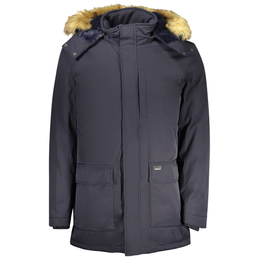 Blue Polyester Jacket