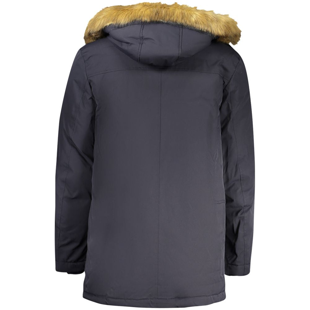 Blue Polyester Jacket