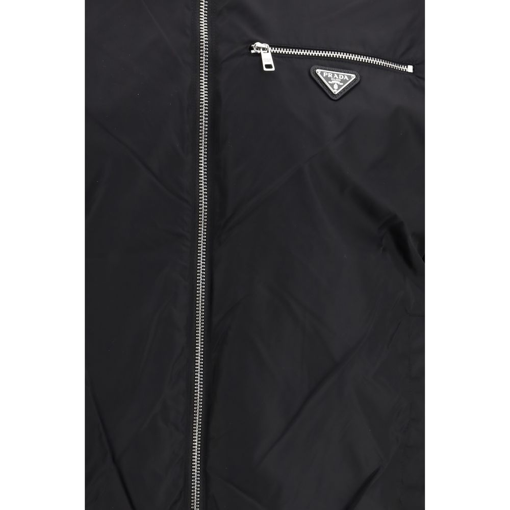 Black Fleece Wool Full-Length Jacket