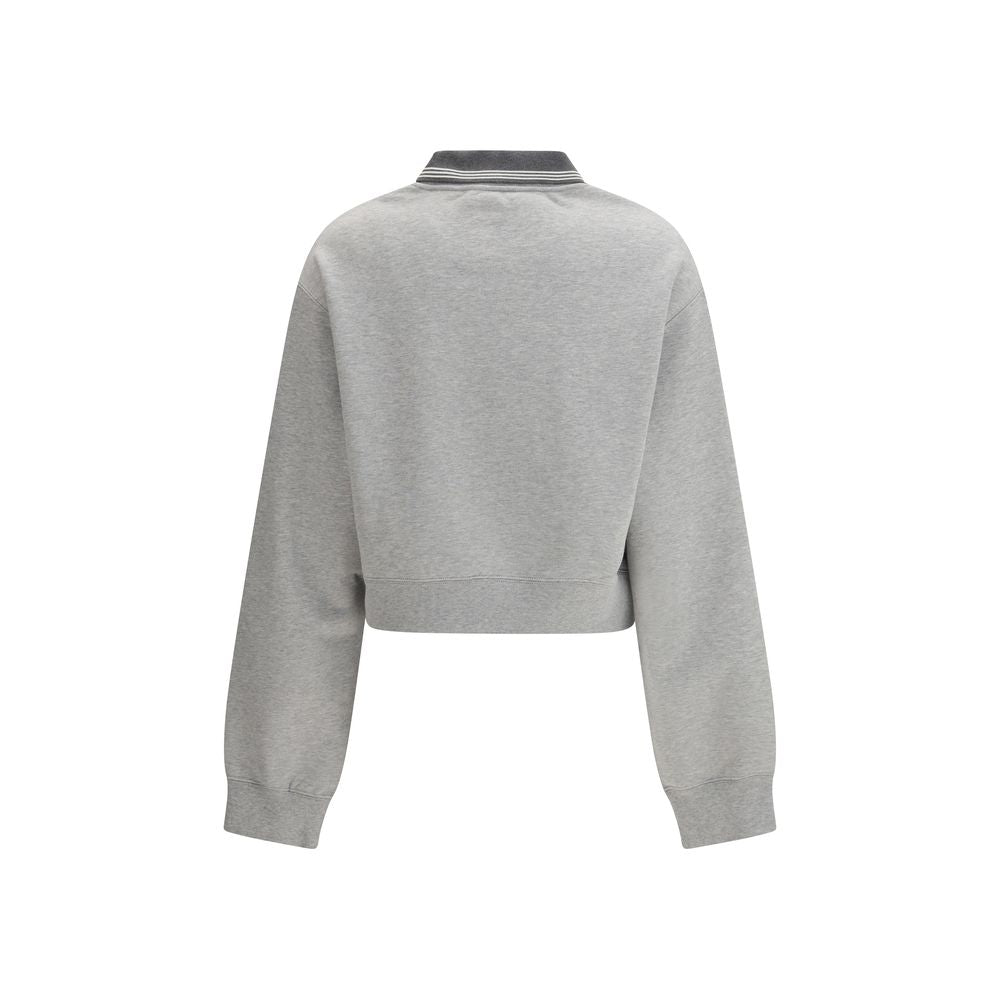 Graues Baumwoll-Sweatshirt