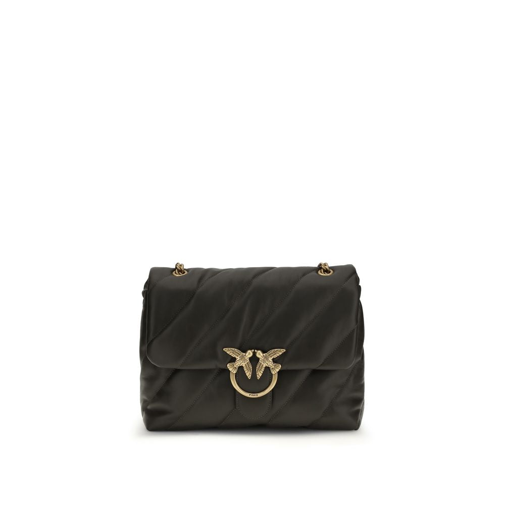 Black Calf Leather Bos Taurus Shoulder Bag