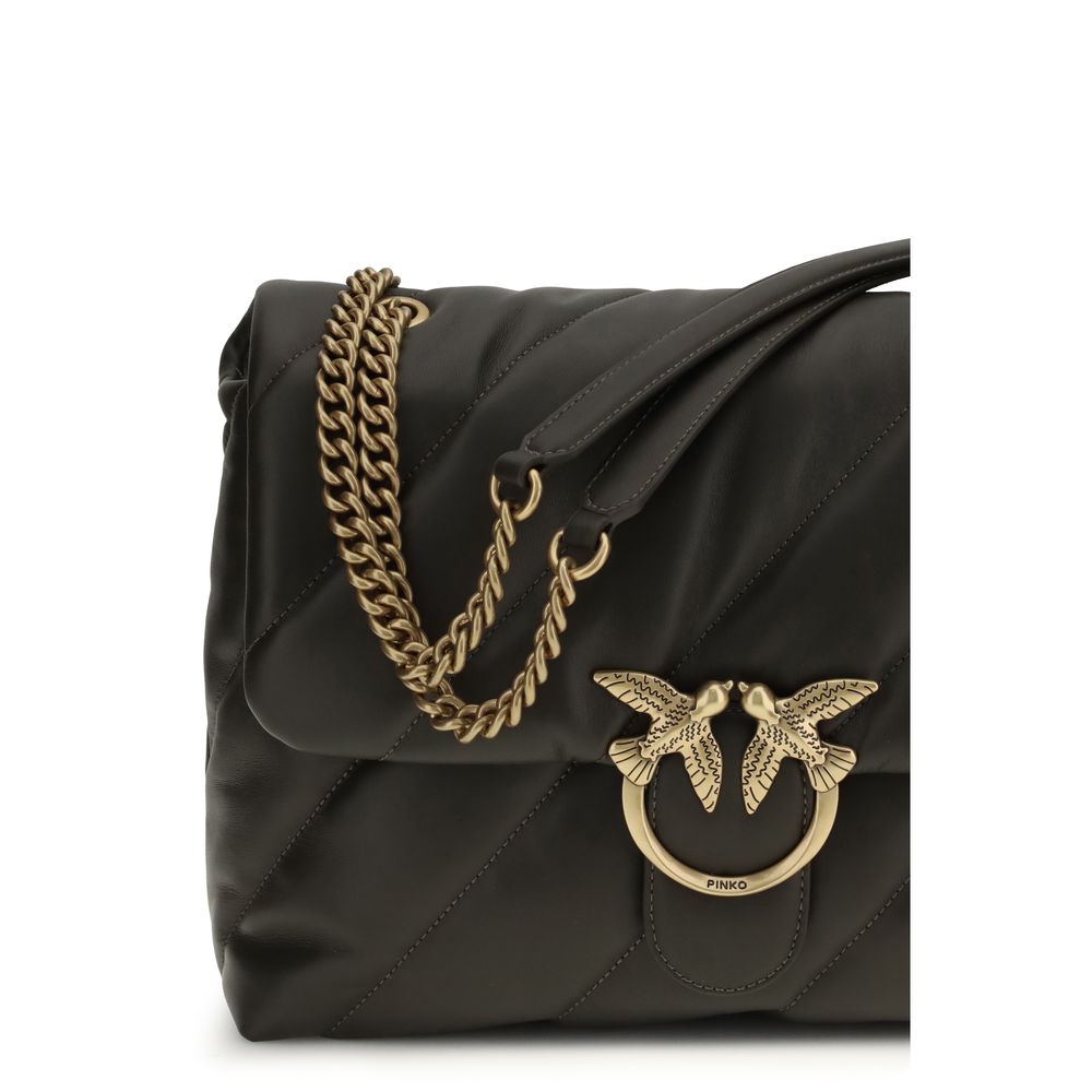 Black Calf Leather Bos Taurus Shoulder Bag