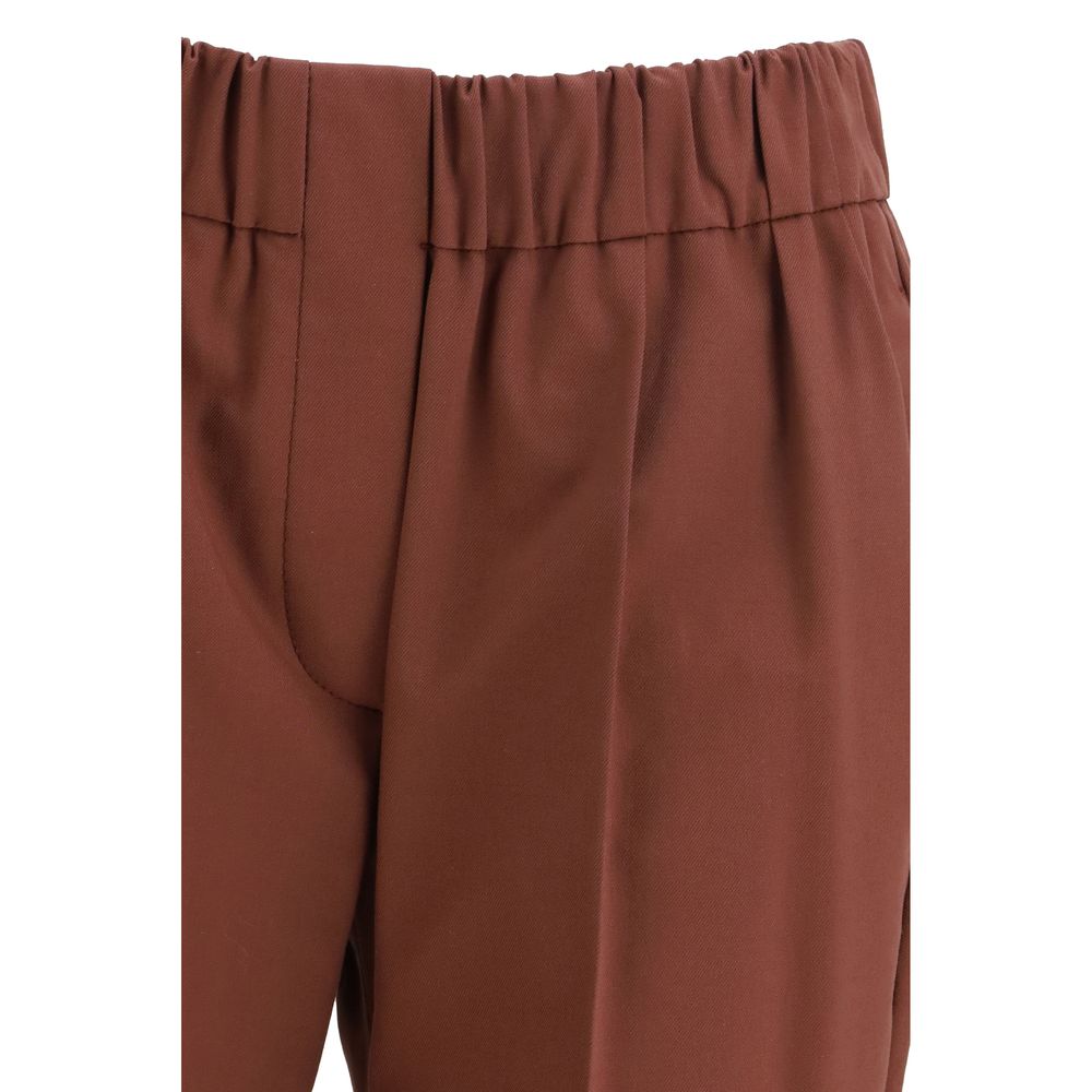 Mehrfarbige Baumwoll-Freizeithose