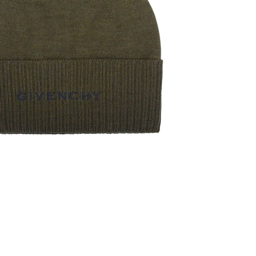 Green Wool Beanie