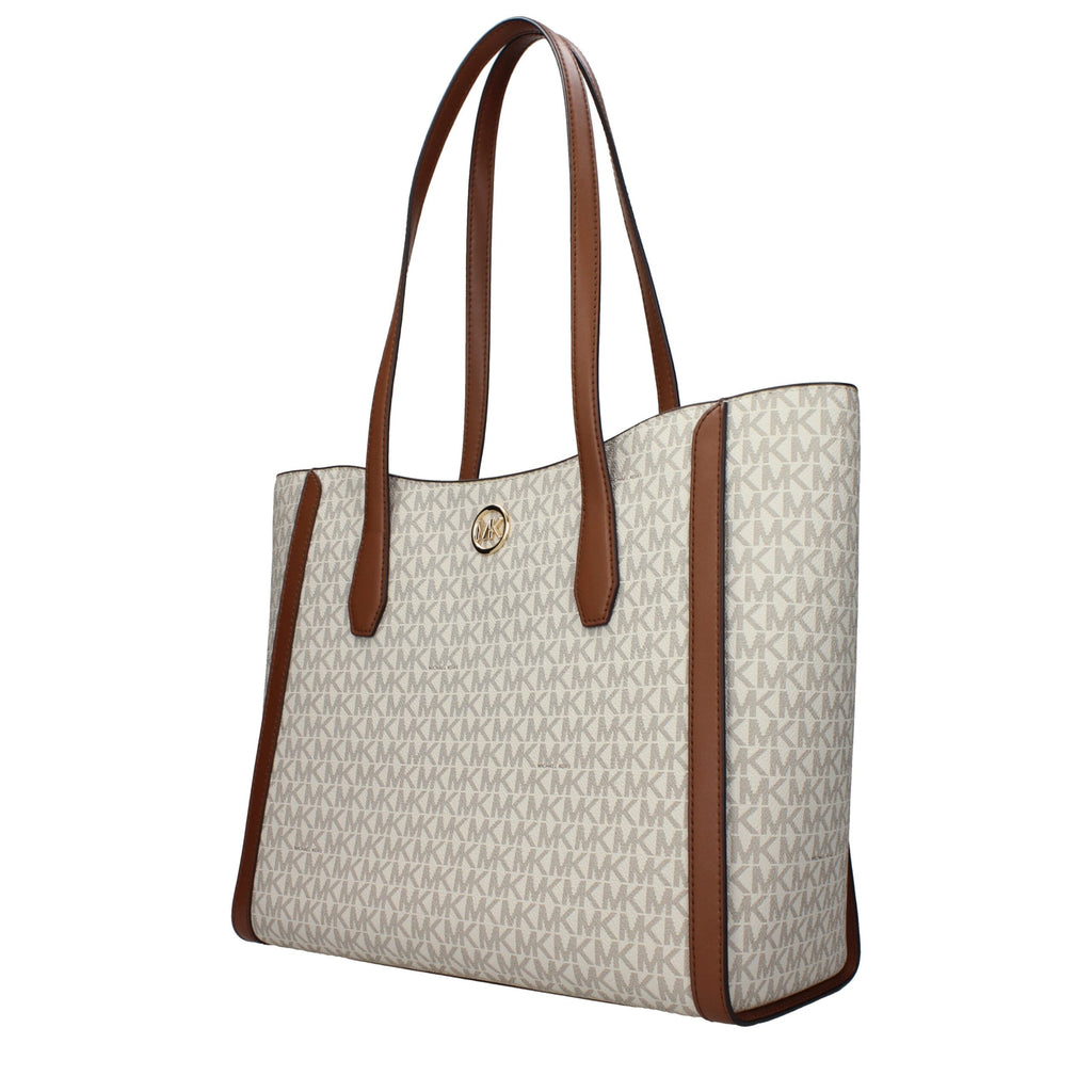 Beige Fabric Shoulder Bag