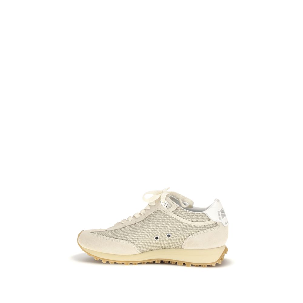 Beige Polyamide Athletic Sneakers