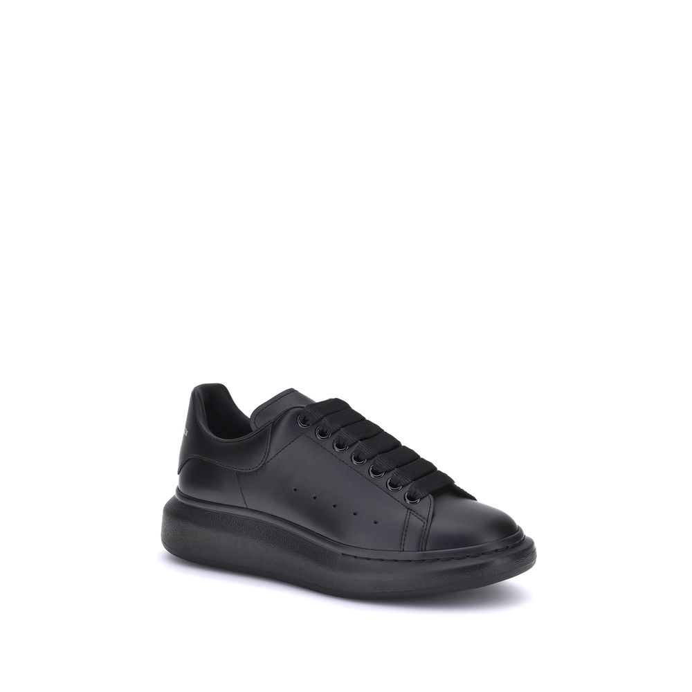 Black Calf Leather Bos Taurus Platform Sneakers
