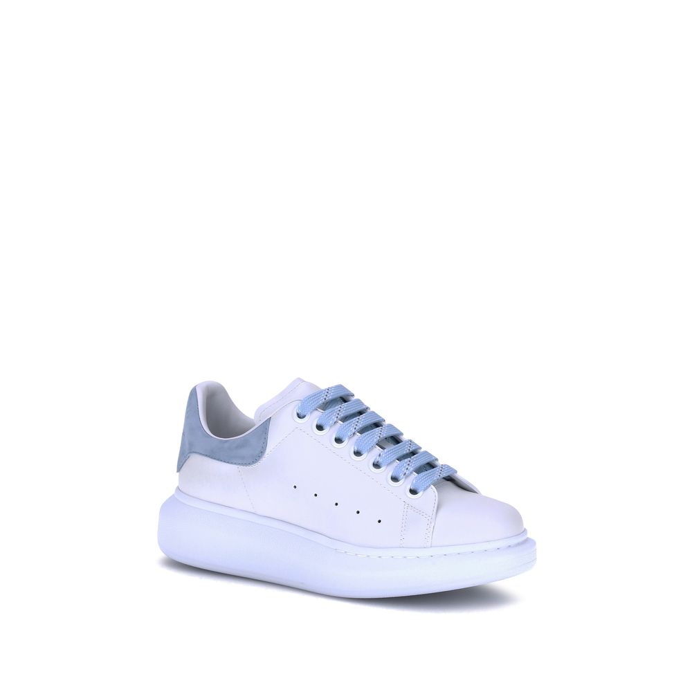 Light Blue Calf Leather Bos Taurus Platform Sneakers