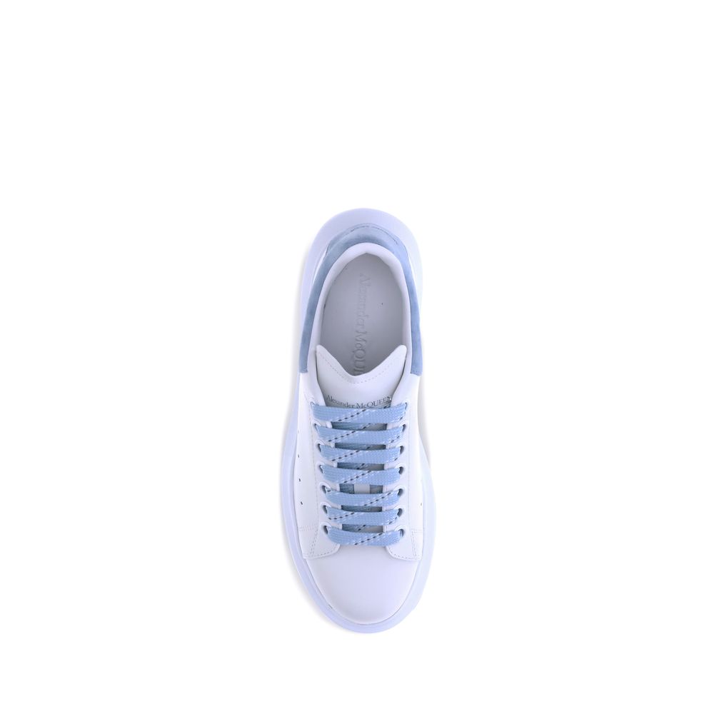 Light Blue Calf Leather Bos Taurus Platform Sneakers