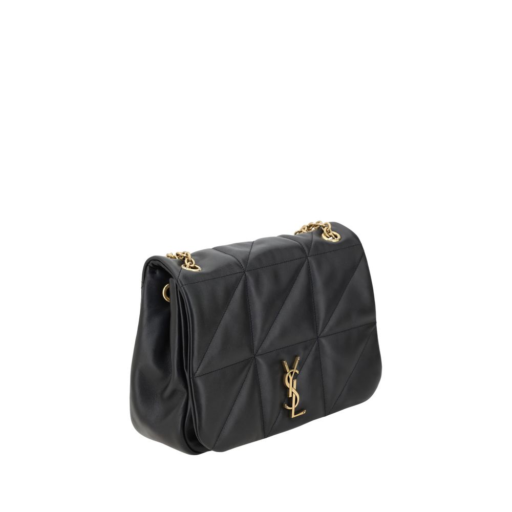 Schwarze Bos Taurus Schultertasche aus Kalbsleder