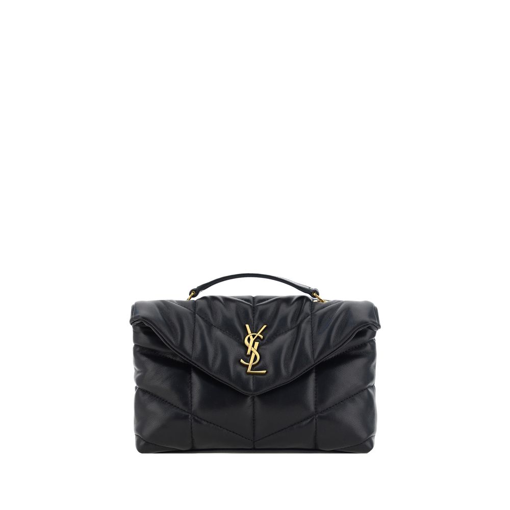 Black Puffer Toy Quilted Shoulder Bag