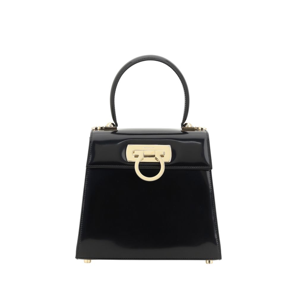 Black Calf Leather Bos Taurus Handbag