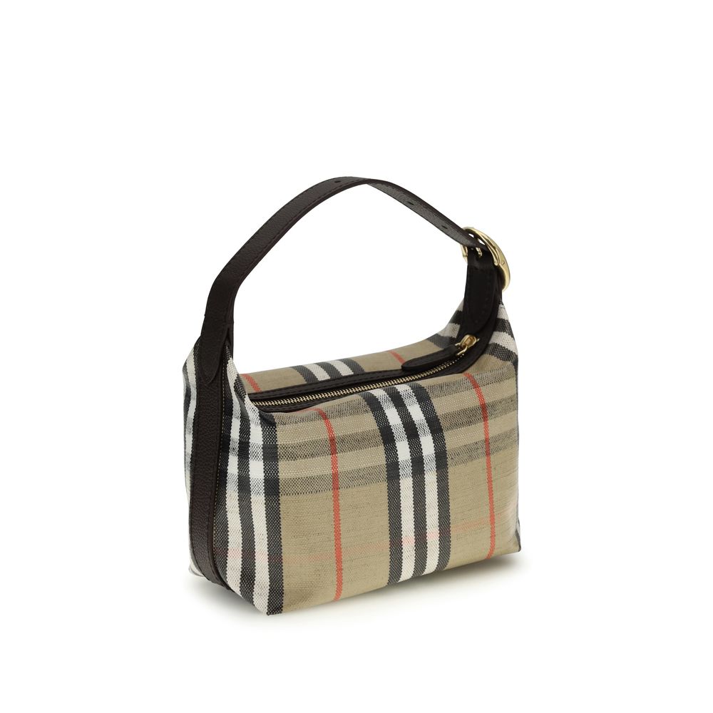 Beige Cotton Shoulder Bag