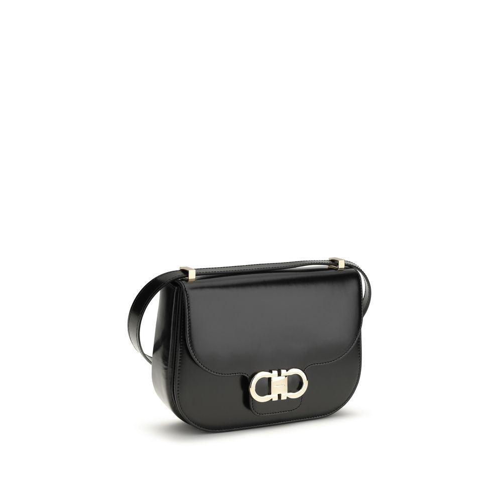 North-South Double Gancini Schultertasche