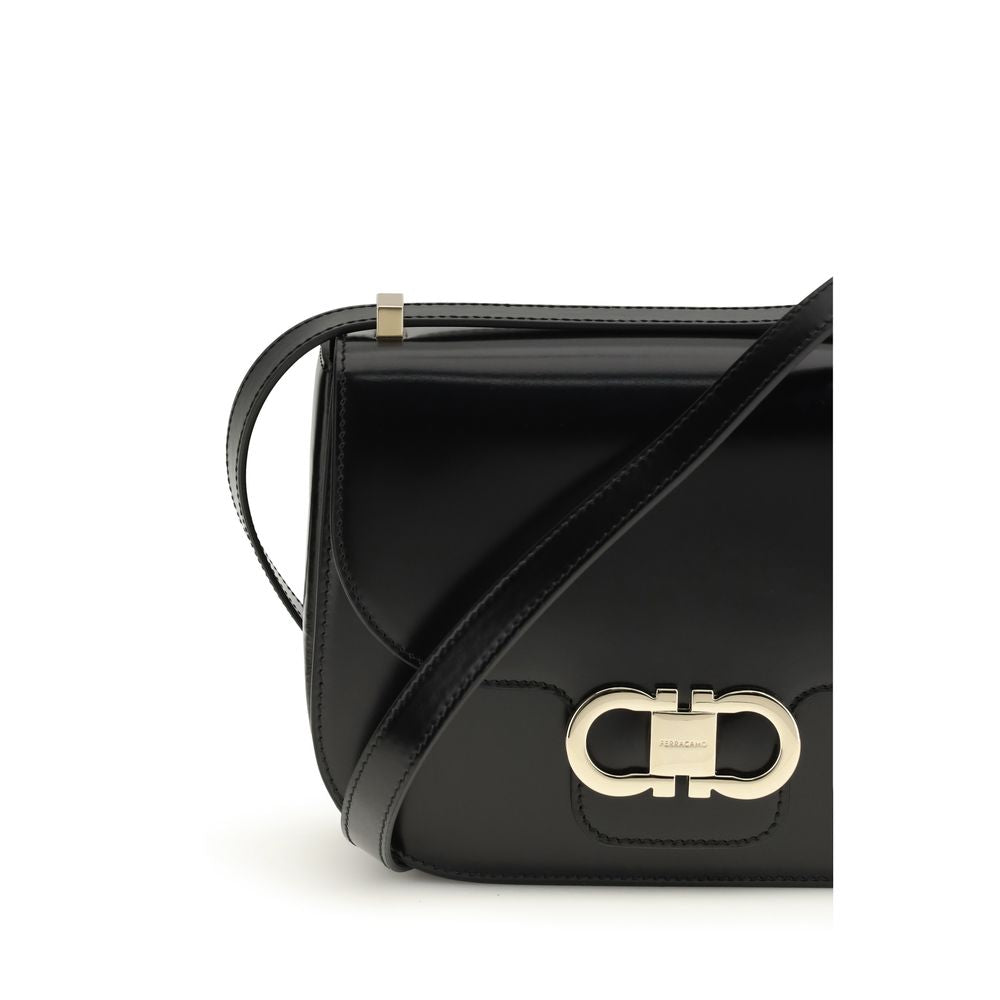 North-South Double Gancini Schultertasche