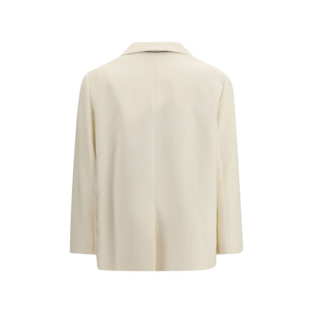 Giacca in viscosa beige