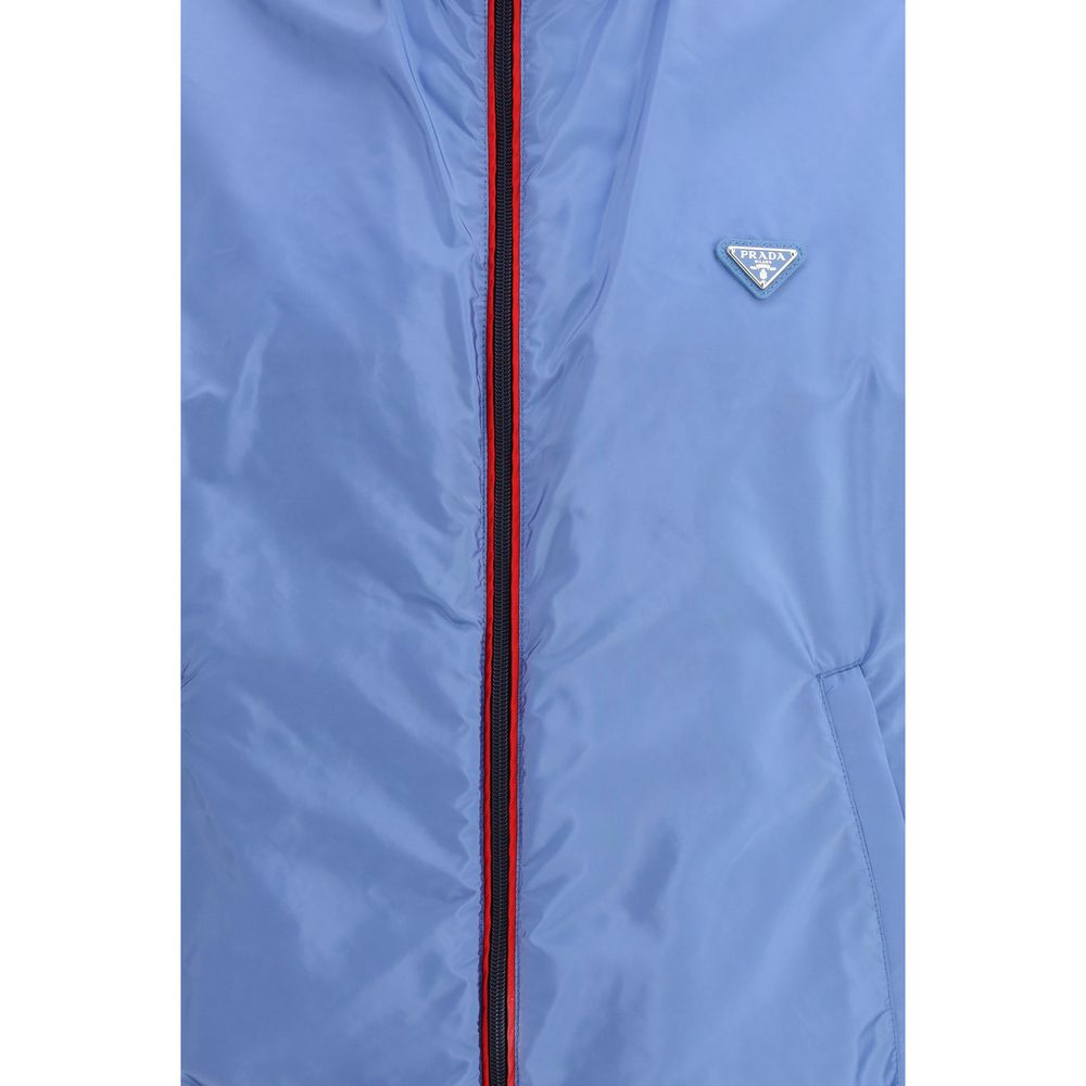 Giacca blu con cerniera