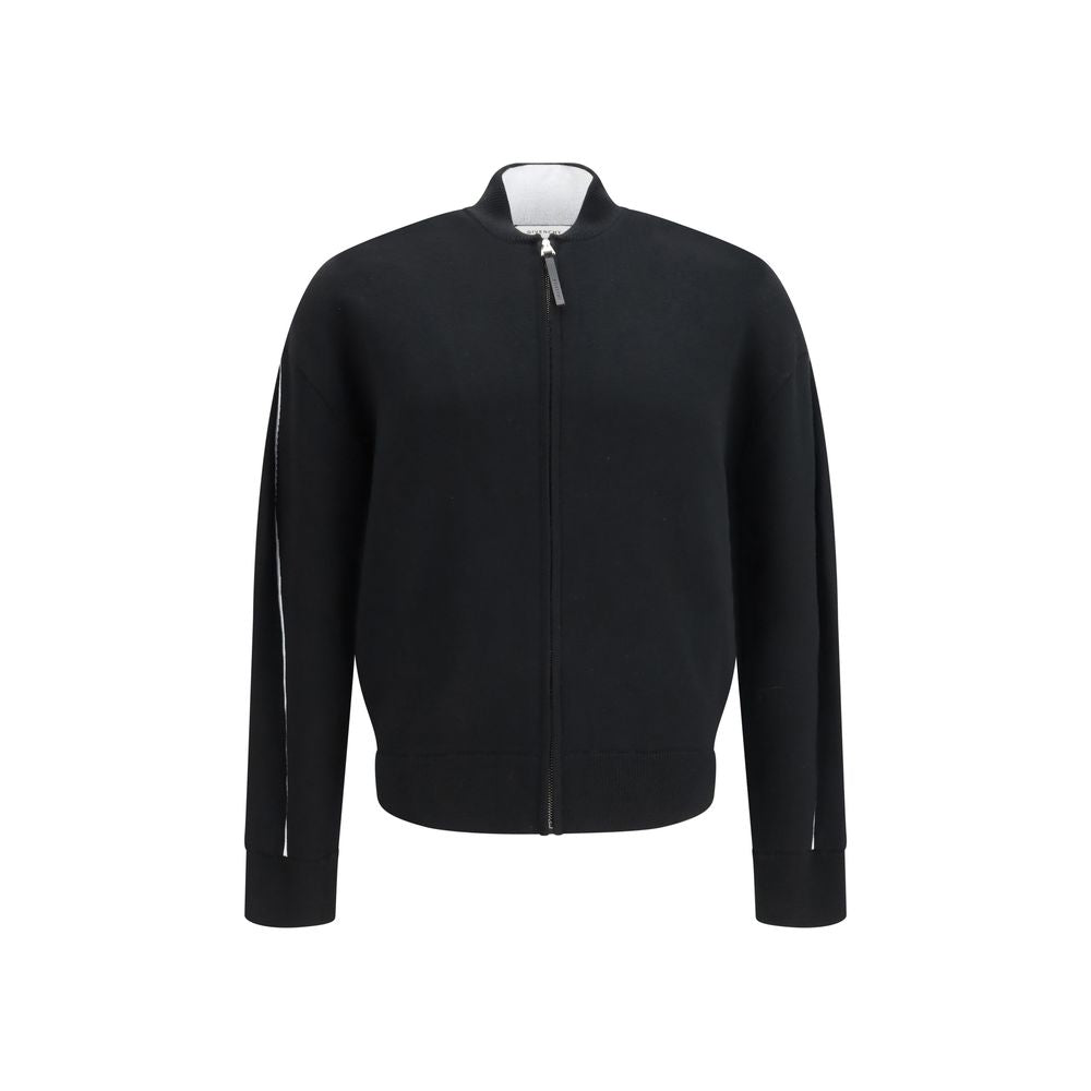 Cardigan in lana nera