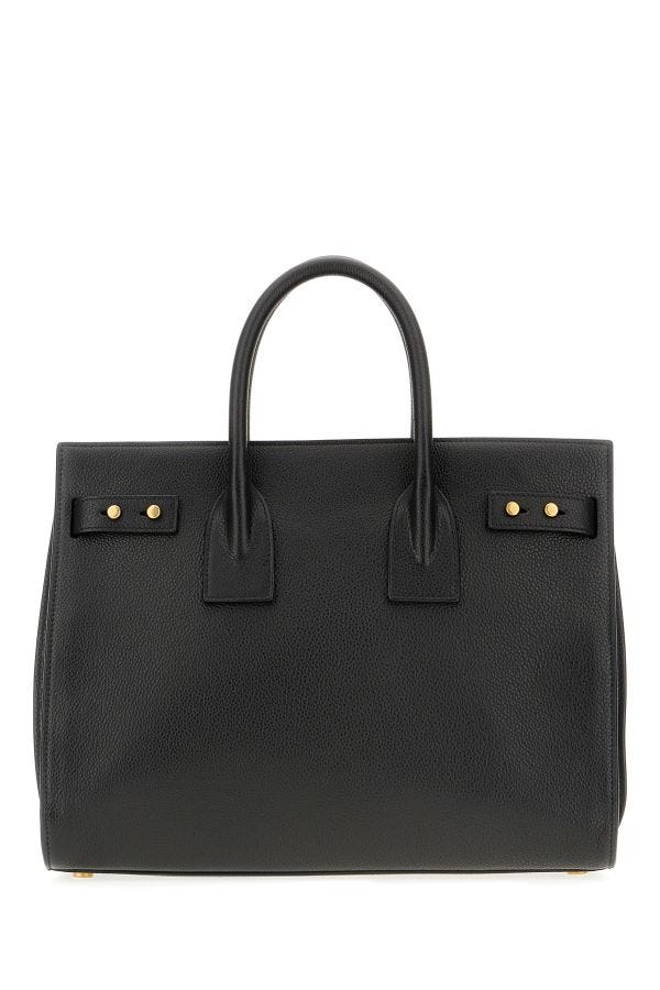 Schwarze Sac De Jour Handtasche aus Kalbsleder