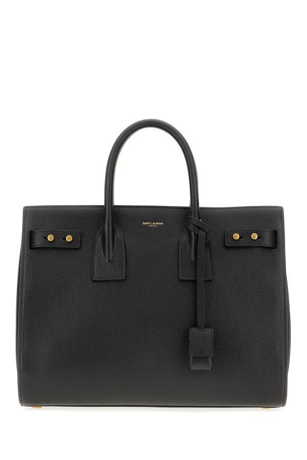 Borsa a mano Sac De Jour in pelle di vitello nera