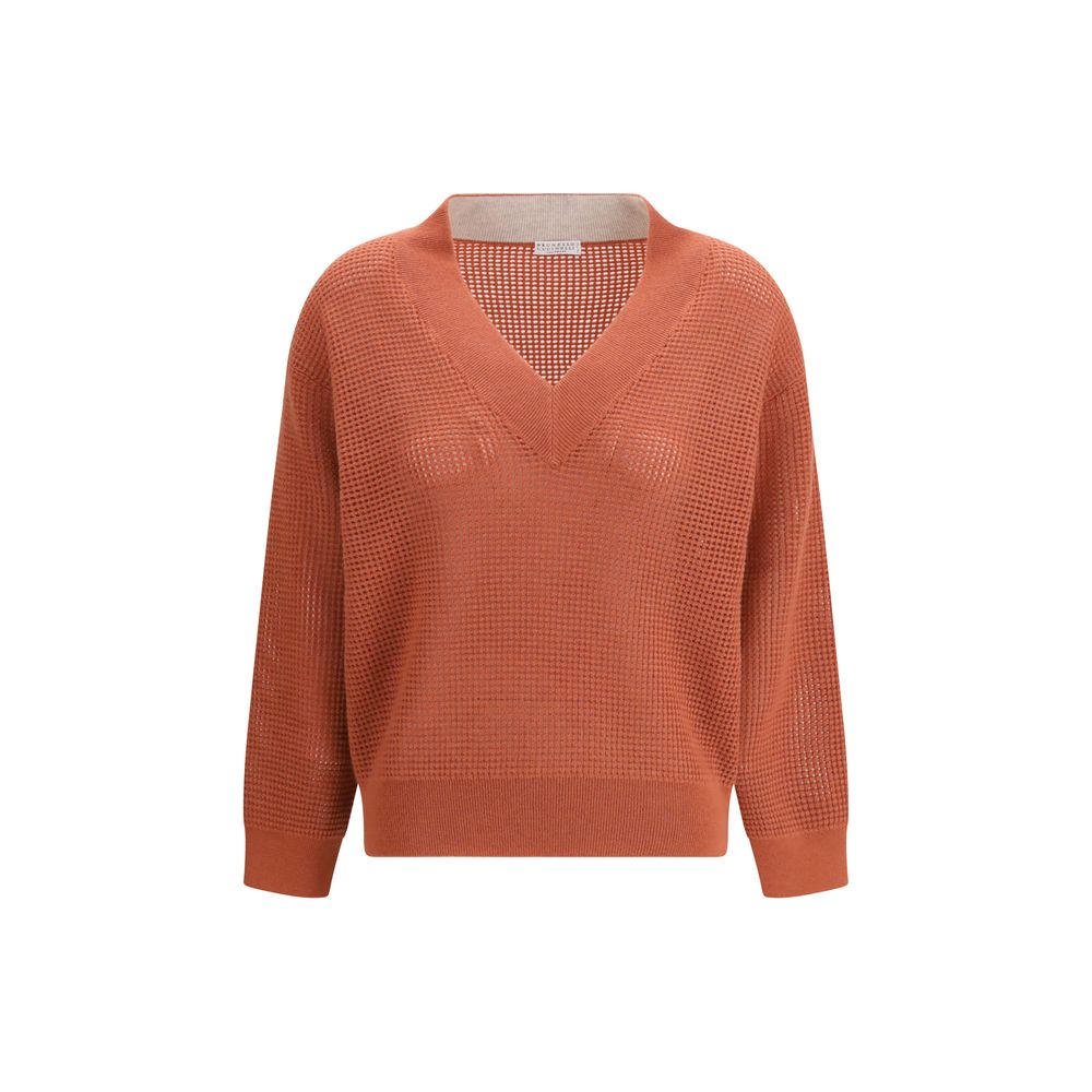 Oranger Kaschmirpullover