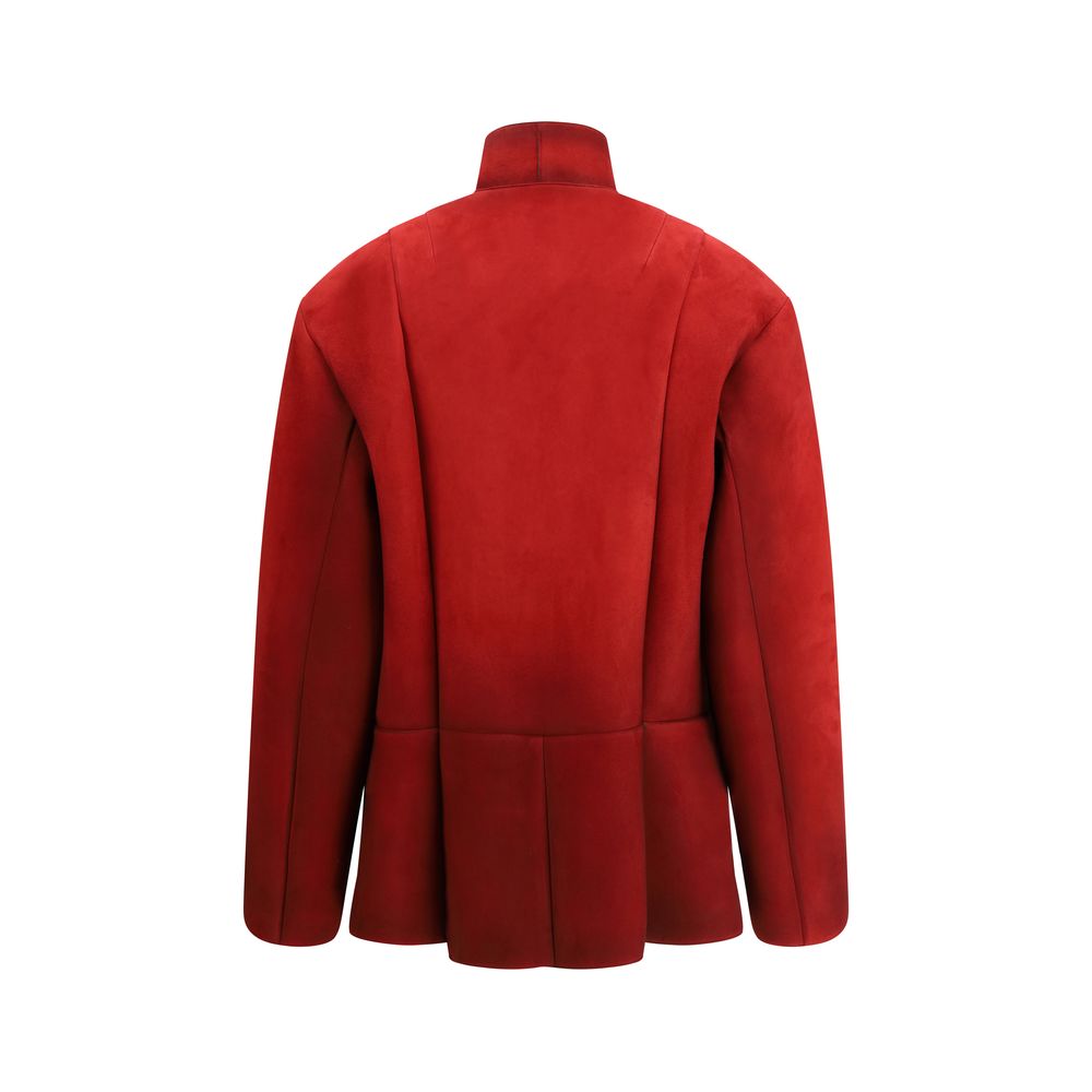 Red Bonded Suede Jacket