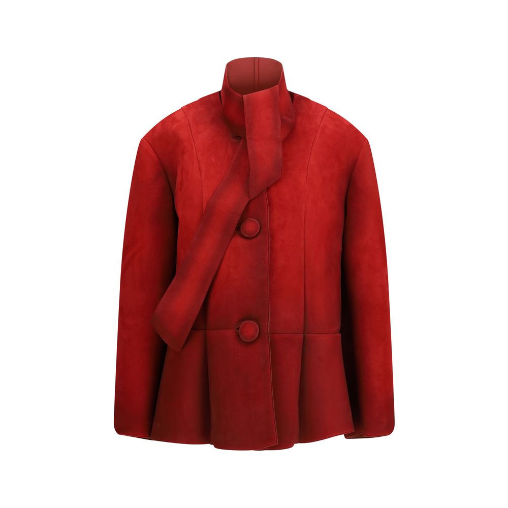 Red Bonded Suede Jacket