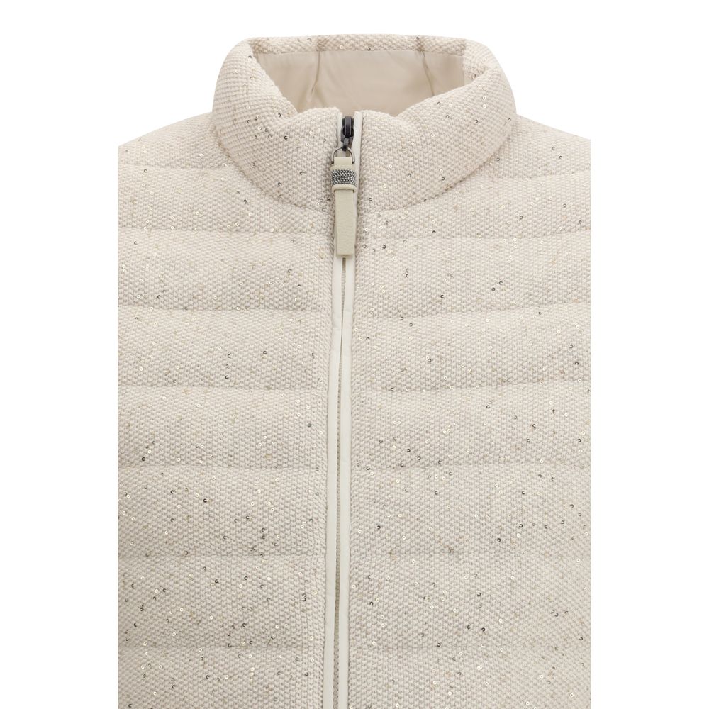 Sequin-Embellishment Gilet