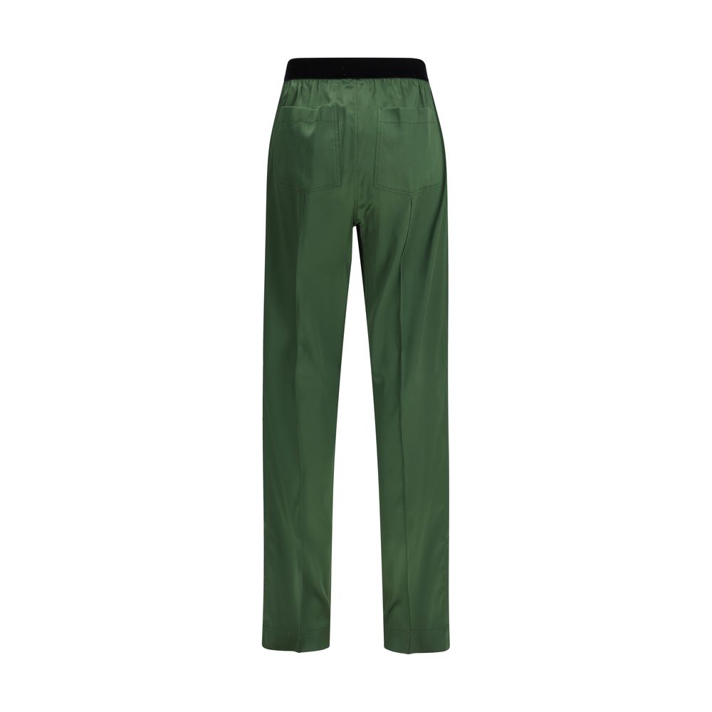 Stretch silk satin Trousers