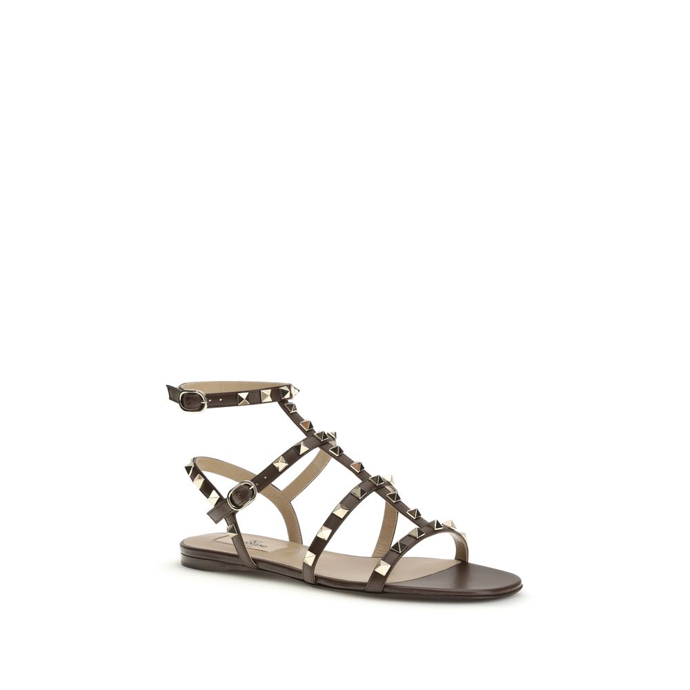 Rockstud leather Sandals