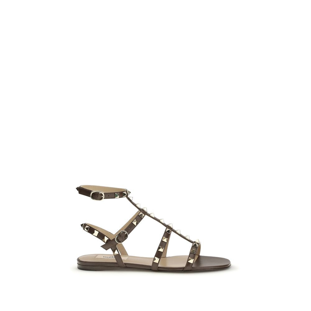 Rockstud leather Sandals