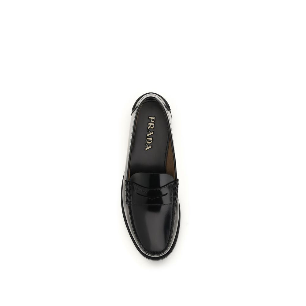 Brushed Leather Loafers