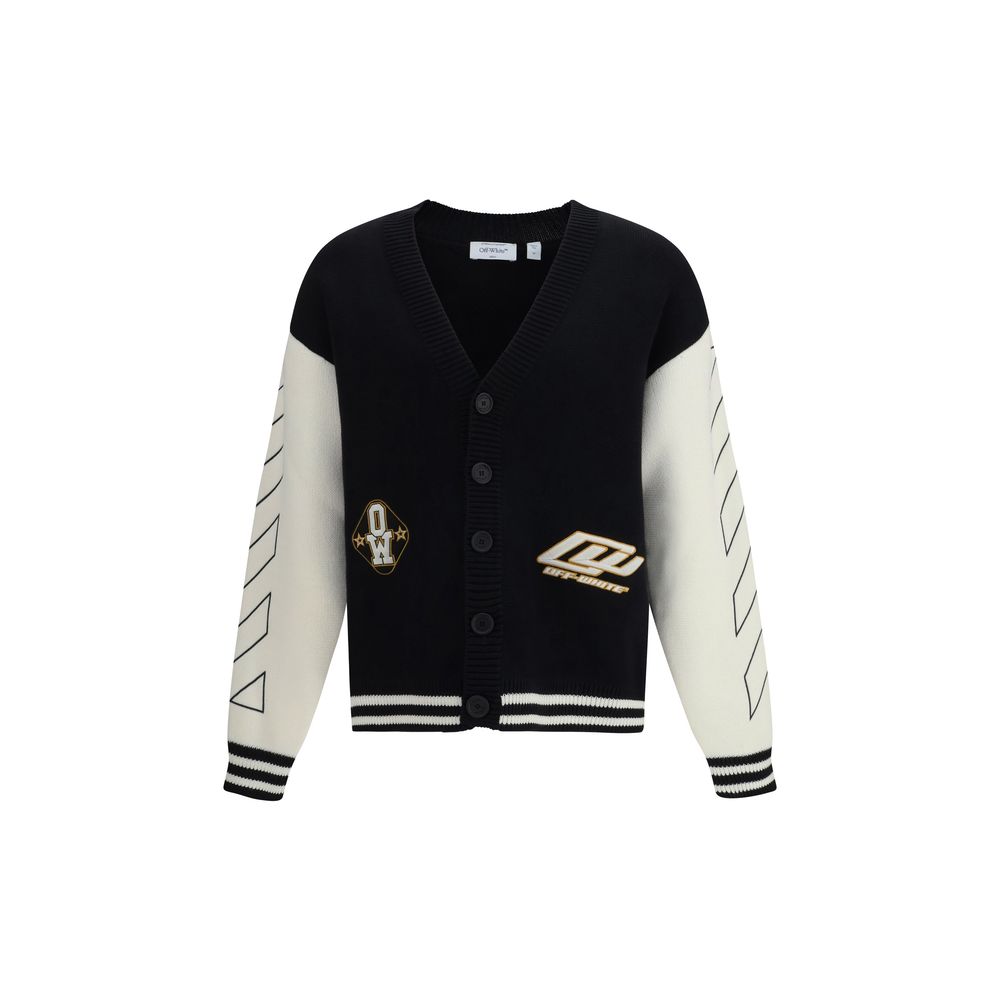 Star Logo Diagonal Varsity Cardigan
