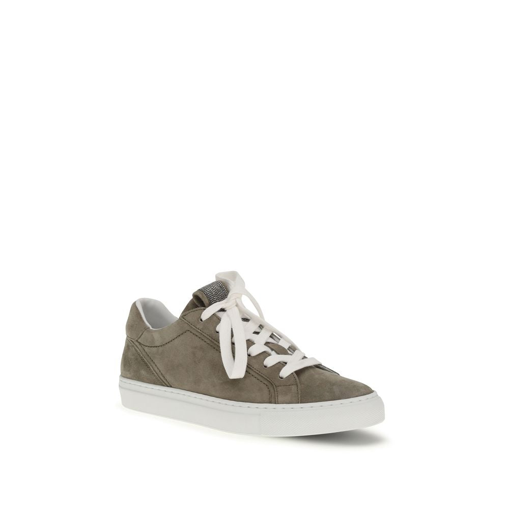 Suede Sneakers with Precious Loop