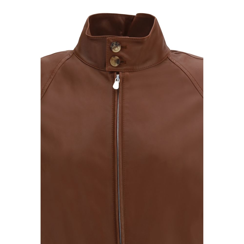 Leather bomber Jacket
