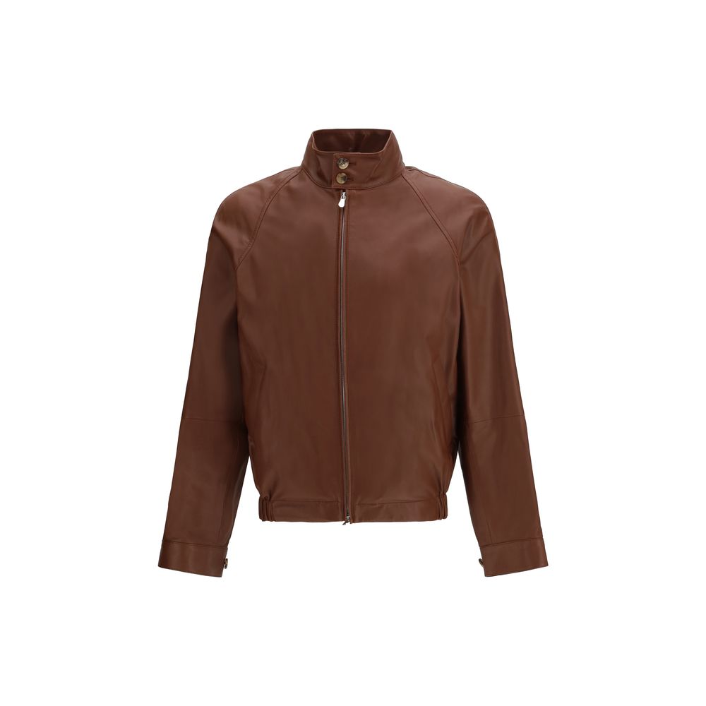 Leather bomber Jacket