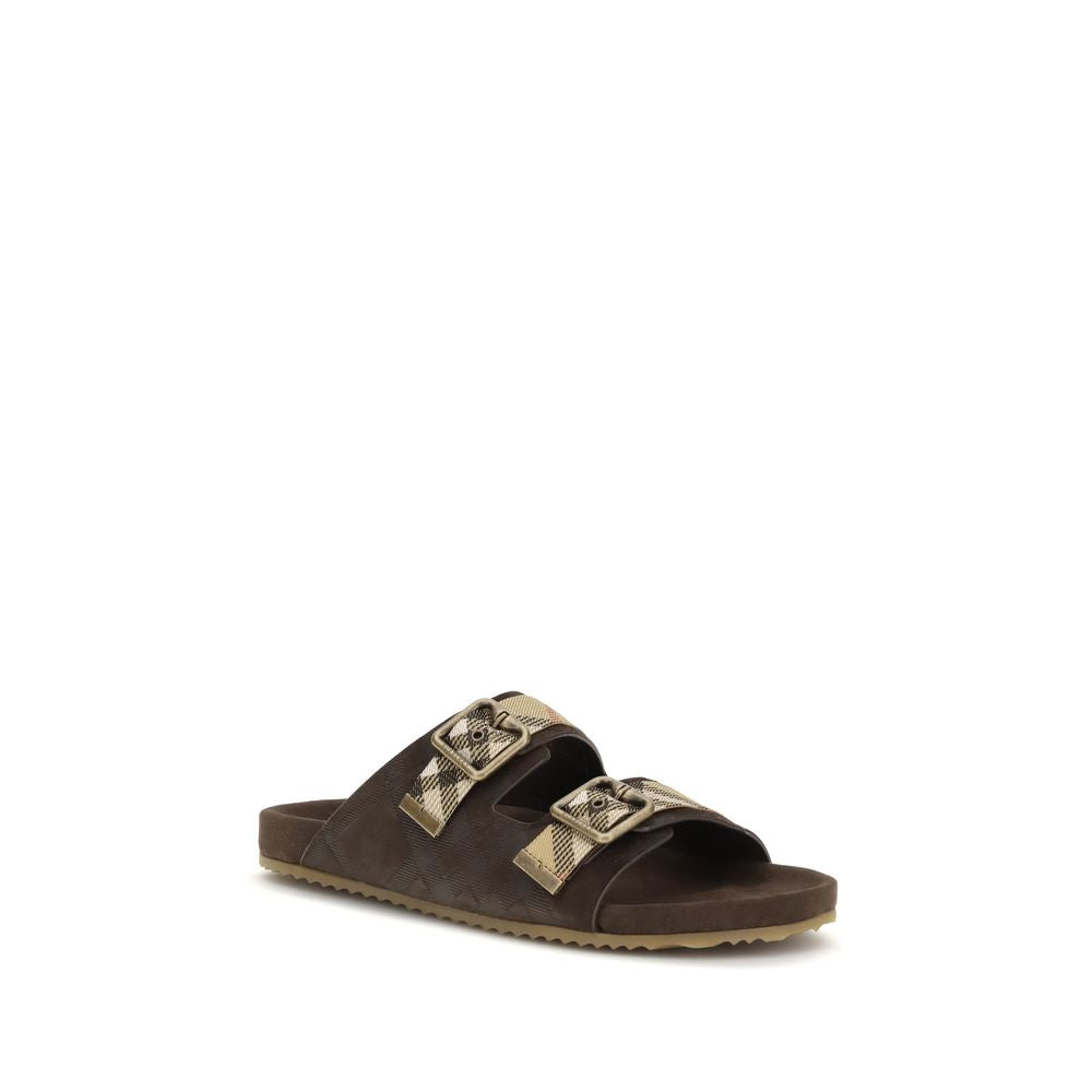 Check suede Urchin Sandals