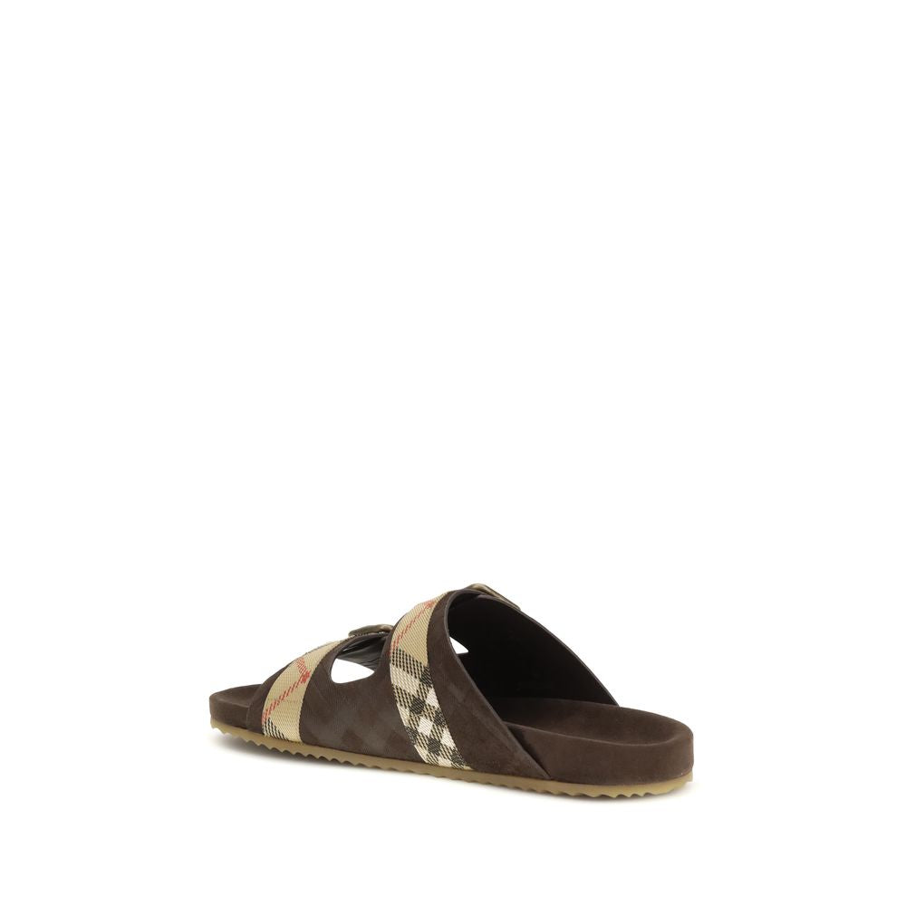 Check suede Urchin Sandals