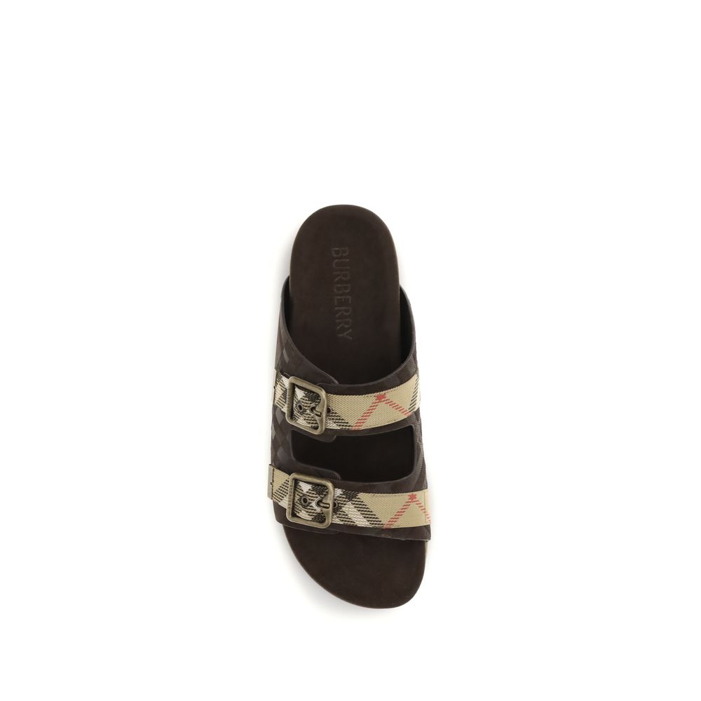Check suede Urchin Sandals