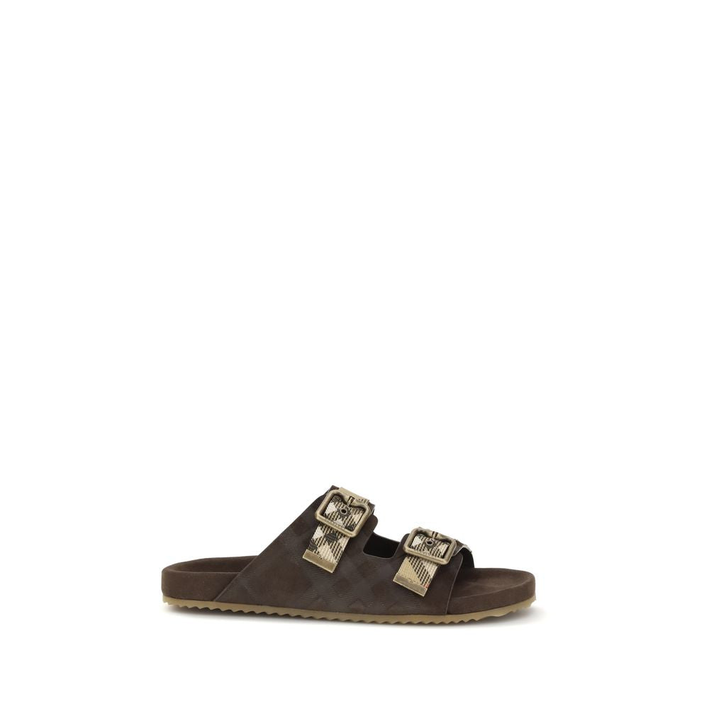 Check suede Urchin Sandals