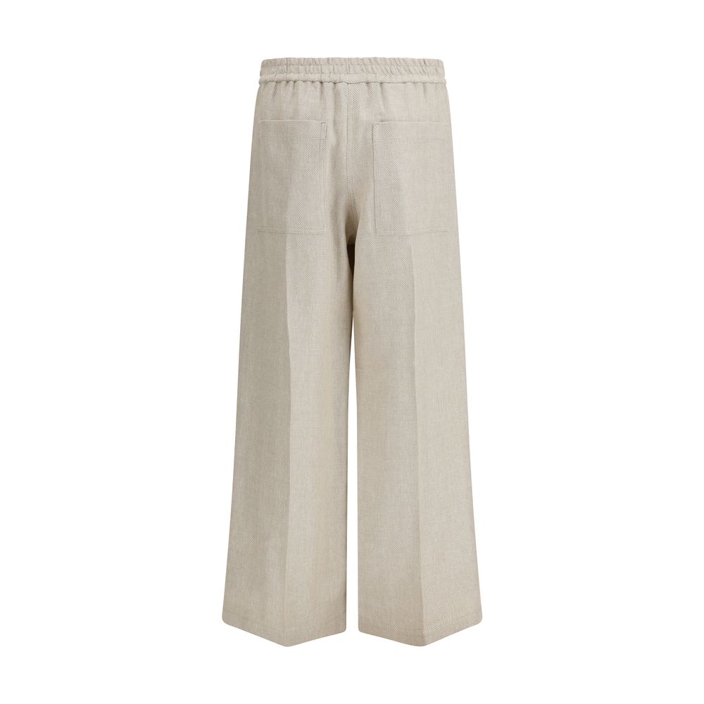 Elasticated-waistband Pants